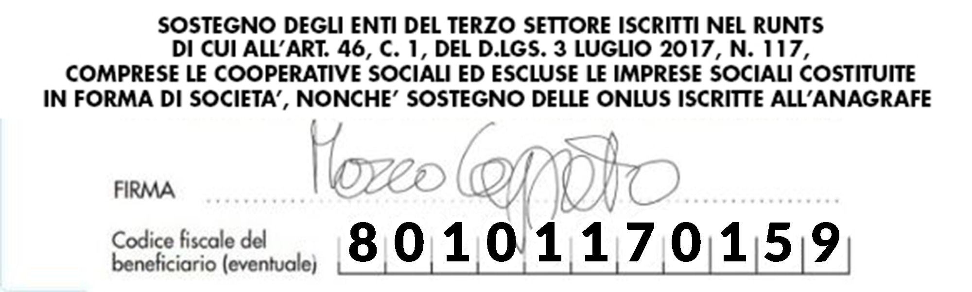 CF Codice Fiscale ANED